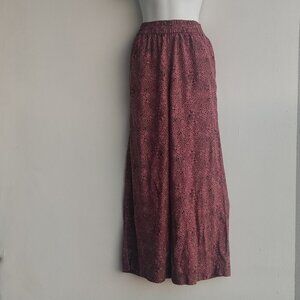 Fat Face Wide Leg Pants Brown Spots Size 4 Reg